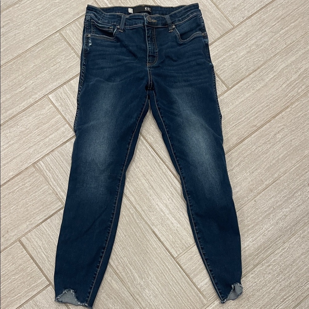 Kut from the Kloth Dark Blue Skinny Jeans